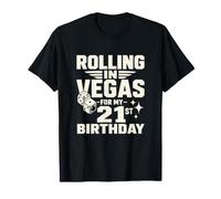 Célébration du 21e Anniversaire de Las Vegas Dice Roller Casino T-Shirt