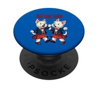 Célébration du Ceilidh Canine West Highland Terrier d'Auld Lang PopSockets PopGrip Adhésif