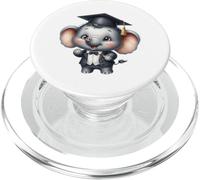 Célébration du diplôme d'études supérieures en Forme d'éléphant Mignon PopSockets PopGrip pour MagSafe