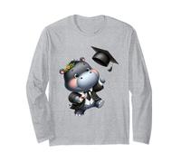 Célébration du diplôme d'études supérieures Hippopotame Mignon Manche Longue