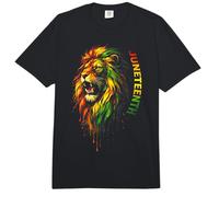 Célébration du Lion de la Liberté Afro-Américain Juneteenth Comfort Colors Adult Heavyweight T-Shirt