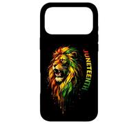 Célébration du Lion de la Liberté Afro-Américain Juneteenth Coque pour iPhone 17 Pro Max