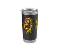 Célébration du Lion de la Liberté Afro-Américain Juneteenth Gobelet isotherme en acier inoxydable double paroi
