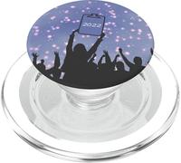 Célébration du Nouvel an 2022 Midnight Greetings PopSockets PopGrip pour MagSafe