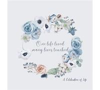 Celebration of life funeral book Condolence book to sign Hardback cover by Lulu and Bell Lulu and Bell (Auteur)