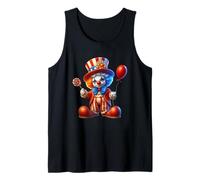 Célébration Patriotique Clown sur Le thème des États-Unis Débardeur