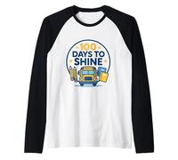 Célébration Scolaire Bright 100 Days to Shine Manche Raglan