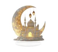 Celebration Table Arrangement - Celestial Display, Single Transparent Evening Star for Mantel, Modern Inlay with Glossy Finish, Media, Accents for TV Cabinet, Entryway and Room