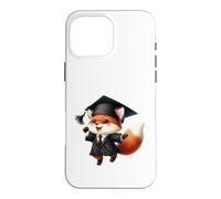 Célébration Universitaire des diplômés de Cute Fox Coque pour iPhone 16 Pro Max