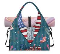 Celebrations American Fneedom Day Sac de sport avec compartiment à chaussures Sac de week-end Sac fourre-tout Cabine Bagage pour salle de sport Yoga Voyage, couleur, L, Sac de voyage