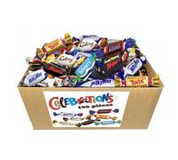 CÉLÉBRATIONS | Assortiment de 100 bonbons au chocolat Mars, Snickers, Bounty, Twix, Milky Way, Galaxy | A partager
