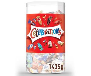 CELEBRATIONS - Assortiment de Chocolats au Lait à Partager - SNICKERS, TWIX, MARS, MALTESERS, BOUNTY et autres - 1,435kg
