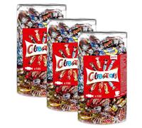 Célébrations assortiment de chocolats miniatures - Tubo 150 chocolats soit 1,43 kg - Lot de 3 tubo