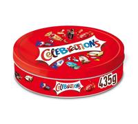 CELEBRATIONS - Boîte Cadeau en Métal - Assortiment de Chocolats au Lait à Partager - SNICKERS, TWIX, MARS, MALTESERS, BOUNTY et autres - 435g