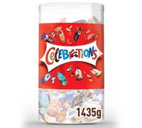 CELEBRATIONS - Assortiment de Chocolats au Lait à Partager - SNICKERS, TWIX, MARS, MALTESERS, BOUNTY et autres - Boîte Grand Format - 1,435kg