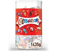 CELEBRATIONS - Assortiment de Chocolats au Lait à Partager - SNICKERS, TWIX, MARS, MALTESERS, BOUNTY et autres - Boîte Grand Format - 1,435kg