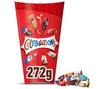 CELEBRATIONS - Boîte cadeau avec assortiment de minis chocolats SNICKERS, TWIX, MARS, MALTESERS, BOUNTY et autres - 272g