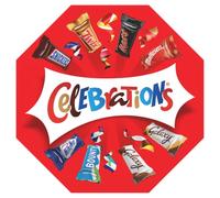 CELEBRATIONS - Coffret Chocolats Octogonale 340g - Assortiment de Mini Chocolats au Lait Individuels - Boîte Cadeau Assortiment de minis SNICKERS, TWIX, MARS, MALTESERS, BOUNTY et autres