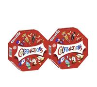 Celebrations Lot de 2 boîtes Cadeau de 269 g pour Anniversaire, Noël, Biscuits avec Chocolat au Lait Mars Snickers Twix Bounty Milky Way Galaxy Caramel Maltesers Teasers