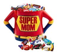 CÉLÉBRATIONS - Méga Tasse Super Mom et 25 Chocolats | Méga Tasse " Super Mom" Garnie de 25 Chocolats Célébrations - SNICKERS, TWIX, MARS, MALTESERS, BOUNTY, GALAXY, Milky WAY