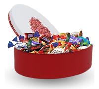 CÉLÉBRATIONS, MILKA, TOBLERONE -Coffret " Je t'aime" garni de 60 chocolats