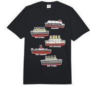 Célèbre Bateau de croisière RMS Titanic Britanic Poseidon Carpathia Comfort Colors Adult Heavyweight T-Shirt
