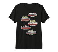Célèbre Bateau de croisière RMS Titanic Britanic Poseidon Carpathia T-Shirt Haut de Gamme