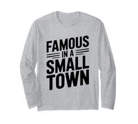 Célèbre dans Une Petite Ville Fier Supporter Local Manche Longue