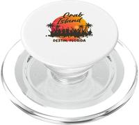 Célèbre île de Destin rétro, Bar à Sable Crabe, Destin Floride PopSockets PopGrip pour MagSafe