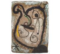 Célèbre Joan Miró Art mural « Plaque ». Tête 》 Affiches graffiti peinture sur toile colorée Joan Miró Impressions pour décoration murale de la maison 20 x 40 cm x 1 sans cadre