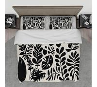 célèbre Peinture imprimée literie Ensemble 3 pièces Classique Vert Feuille Plante Motif Housse Couette Ensembles avec Fermeture à glissière et 2 Couvre-oreillers 240x260cm
