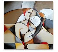 Célèbre Picasso Abstrait Dream Woman Peinture sur Toile Mur Art Affiches Moderne Photos pour Salon Home Decor 40x40cm avec cadre