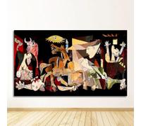 Célèbre Picasso Guernica Art mural toile peintures reproductions affiches murales et impressions photo pour décor de salon 80x160 cm (31x63in) avec cadre
