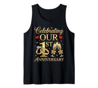 Célébrer Notre 1er Anniversaire de Mariage 1 année de Mariage Débardeur