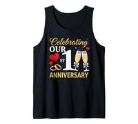 Célébrer Notre 1er Anniversaire de Mariage 1 année de Mariage Débardeur