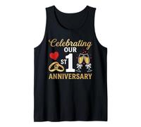 Célébrer Notre 1er Anniversaire de Mariage 1 année de Mariage Débardeur