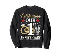 Célébrer Notre 1er Anniversaire de Mariage 1 année de Mariage Sweatshirt