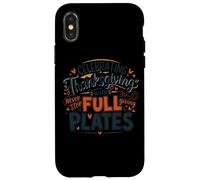 Célébrer Thanksgiving avec des Assiettes complètes Coque pour iPhone X/XS