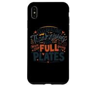 Célébrer Thanksgiving avec des Assiettes complètes Coque pour iPhone XS Max