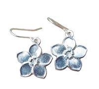 Célébrer votre 10e anniversaire - boucles d'oreille ne m'oublie pas - fabriquées en étain chez Les Étains de Jumilhac par William Sturt