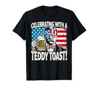 Célébrez avec un toast en peluche - Funny Teddy Roosevelt T-Shirt