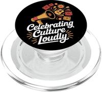 Célébrez bruyamment Le Mois du Patrimoine hispanique de la Culture PopSockets PopGrip pour MagSafe