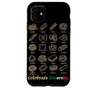 Célébrez la diversité des pâtes Italiennes Amusantes Coque pour iPhone 11