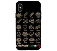 Célébrez la diversité des pâtes Italiennes Amusantes Coque pour iPhone X/XS