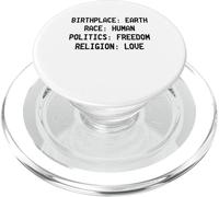 Célébrez la diversité Lieu de Naissance Terre Race Human Graphic PopSockets PopGrip pour MagSafe