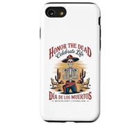 Célébrez la vie - Crâne de cowboy Día de los Muertos Coque pour iPhone SE (2020) / 7 / 8
