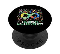 Célébrez Le défenseur de la neurodiversité médicale en neurodiversité PopSockets PopGrip Adhésif