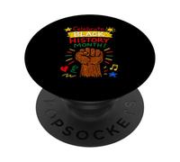 Célébrez Le Mois de l'histoire des Noirs Fist Pride PopSockets PopGrip Adhésif
