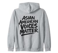 Célébrez Le Mois du Patrimoine AAPI - Asian American Voices Matter Sweat à Capuche