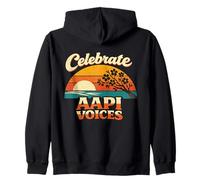 Célébrez Le Mois du Patrimoine AAPI - Asian American Voices Pride Sweat à Capuche